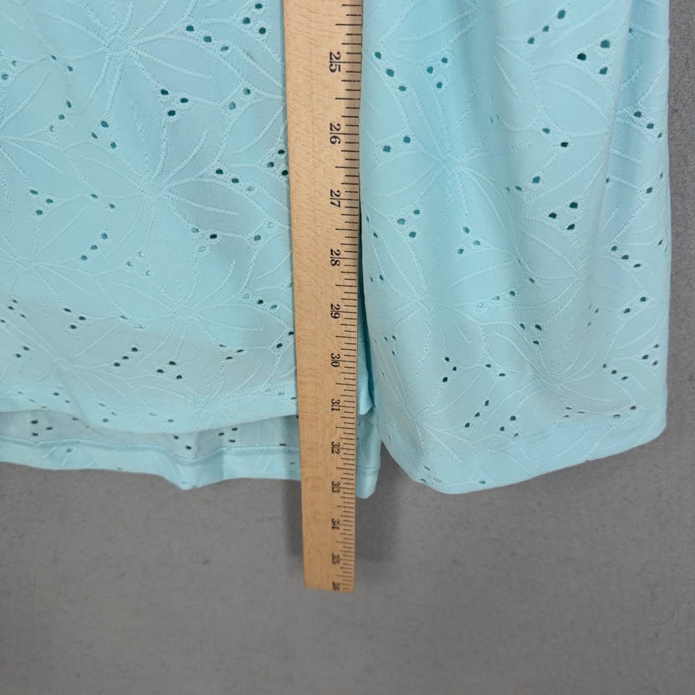 Daily Practice Dress Womens Medium Light Blue Eyelet Active Tennis Athleisure - Picture 10 of 11